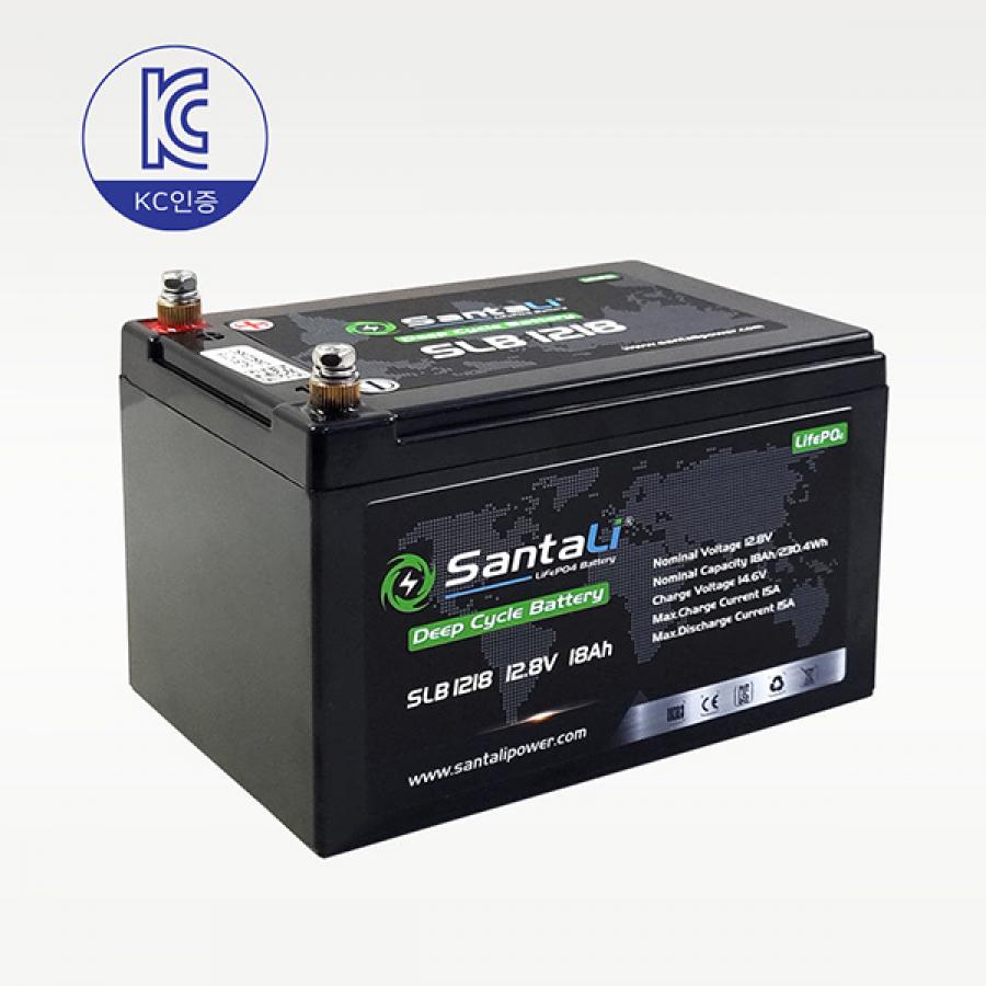 산타리 12.8V 18Ah 리튬인산철 배터리 M5단자 (태양광/전동차/파워뱅크)