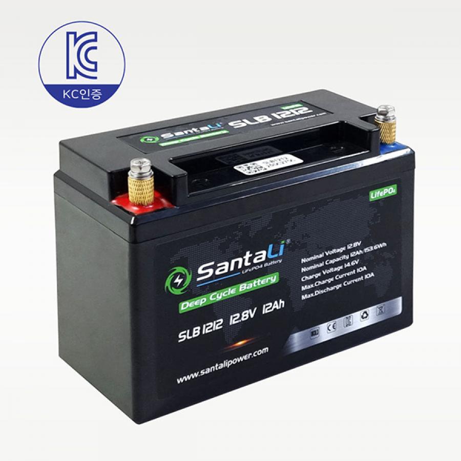 산타리 12.8V 12Ah 리튬인산철 배터리 M5단자 (유아전동차/안내판)