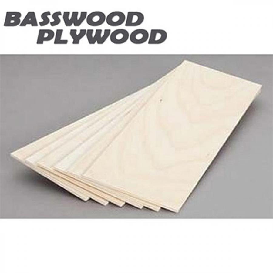 BASSWOOD PLYWOOD 항공합판 3T (300 x 915mm)