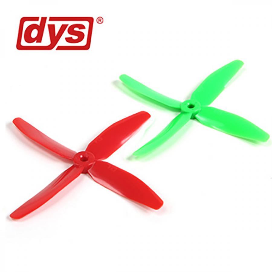 X5040 (5x4) Bull Nose Type 4-Blade Prop for Racing Drone (CW/CCW 2개입, 색상 랜덤)