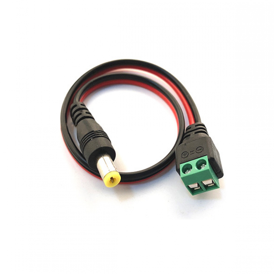 렉스봇 DC전원케이블 DIY 제작용 5.5x2.1mm 터미널 블록 2pin 아탑타 수