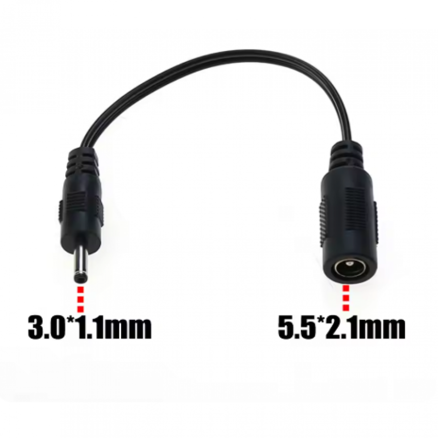 5.5x2.1mm(암) TO 3.0x1.1mm 케이블 변환 젠더